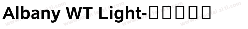 Albany WT Light字体转换